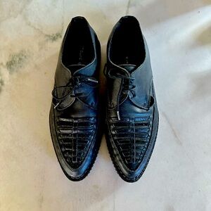 Underground England Creepers woven pointed toe